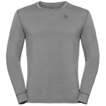 Odlo Long Sleeve Merino Natural (100% Merino Wool, Fabric Thickness 200) Underwear Grey Men